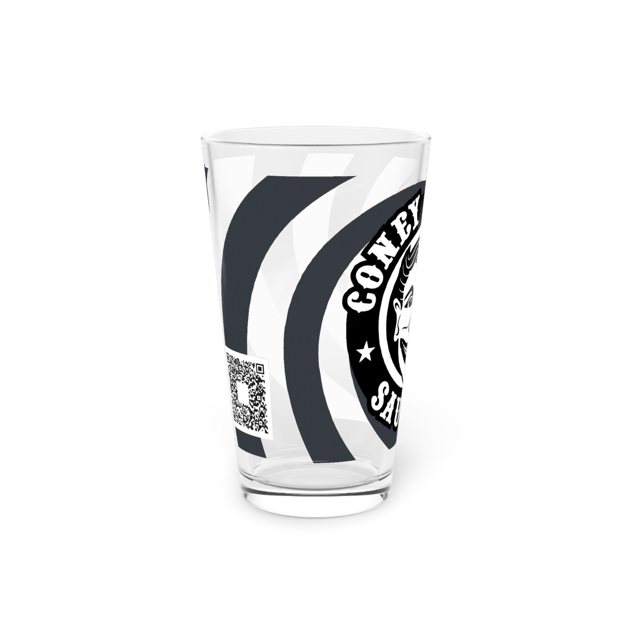 Coney Island Saucery 16oz Pint Glass – Retro Carnival Style