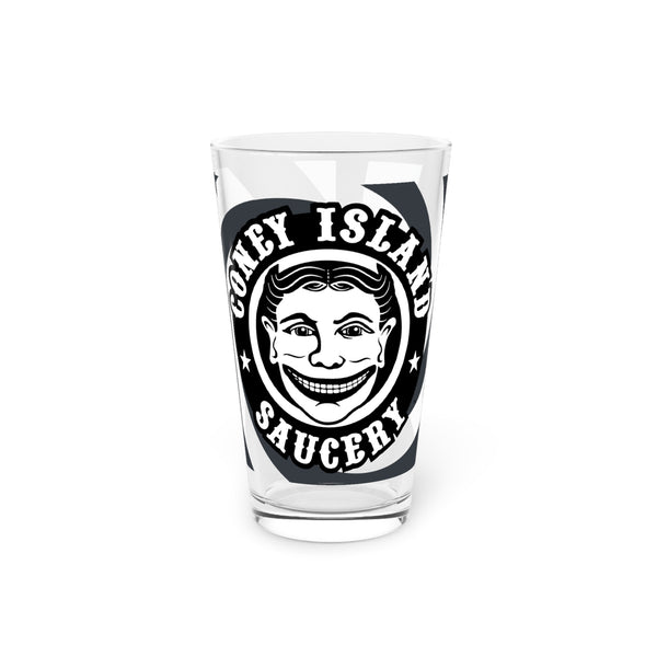 Coney Island Saucery 16oz Pint Glass – Retro Carnival Style
