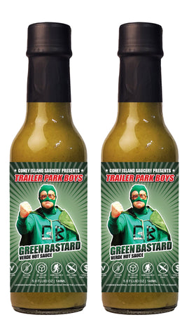 Trailer Park Boys Green Bastard Hot Sauce 2-Pack (5oz Bottles)