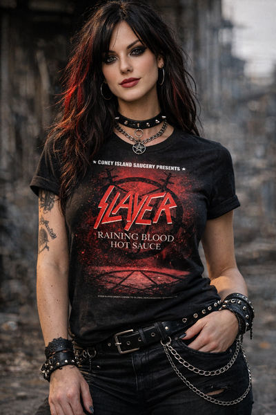 Slayer Raining Blood Hot Sauce T-Shirt – Official Metal Tee