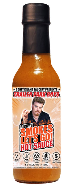 Trailer Park Boys Ricky’s Smokes Let’s Go Hot Sauce – Smoked Scotch Bonnet 5oz