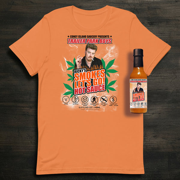 Trailer Park Boys Ricky’s Smokes Hot Sauce + T-Shirt Bundle